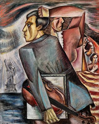 Leon Bibel (1912-1995) - LEON BIBEL (1912-1995) 1938 OIL ON CANVAS. Leon Bibel (1912-1995) 1938 The 