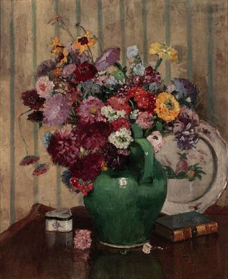 JEAN AUBERT-GRIS (1881-1972) ATTRIBUTED OIL ON CANVAS. To complete the sale of property from 