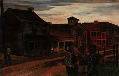 Aaron Bohrod (1907-1992) - AARON BOHROD (1907-1992) OIL ON ARTIST'S BOARD. Aaron Bohrod (1907-1992) 