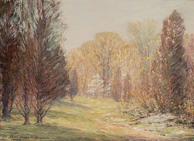 Mina Fonda Ochtman (1862-1924) - MINA FONDA OCHTMAN (1862-1924) IMPRESSIONIST OIL. Mina Fonda 