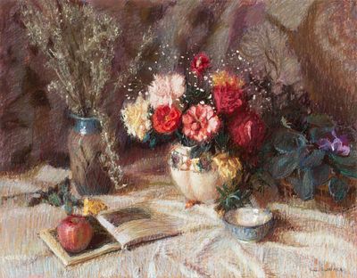 Jane Louise (Uren) Scott (1918-2011) - JANE LOUISE UREN SCOTT (1918-2011) PASTEL ON PAPER. Jane 