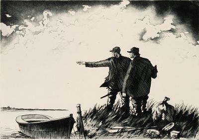 Churchill Ettinger (1903-1984) - CHURCHILL ETTINGER (1903-1984) PENCIL SIGNED ETCHINGS. Churchill 