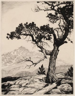 Lyman Byxbe (1886-1980) - LYMAN BYXBE (1886-1980) PENCIL SIGNED DRYPOINT. Lyman Byxbe (1886-1980) 