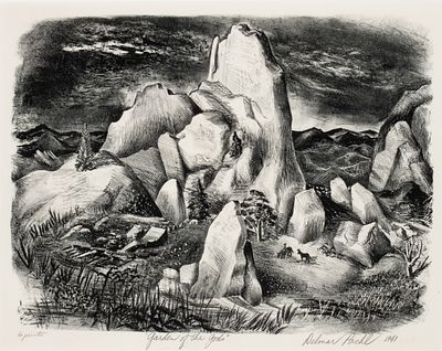 Delmar Max Pachl (1912-1944) - DELMAR PACHL (1912-1944) PENCIL SIGNED LITHOGRAPH. Delmar Max Pachl 