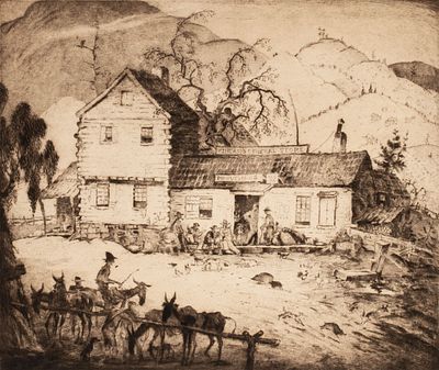 Harrison Cady (1877-1970) - HARRISON CADY (1877-1970) ETCHING TO STOW WENGENROTH. Harrison Cady 