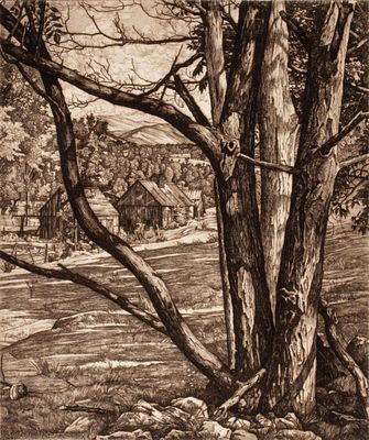Luigi Lucioni (1900-1988) - LUIGI LUCIONI (1900-1988) PENCIL SIGNED ETCHINGS (2). Luigi Lucioni 
