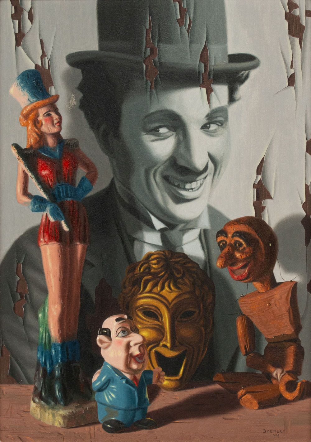 Robert Byerley (Missouri, 1941-2019) - BOB BYERLEY (1941-2019) MAGIC REALISM & TROMPE L'OEIL. Robert 