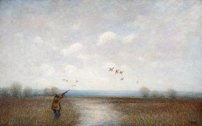 George Van Millett (1864-1953) - GEORGE VAN MILLETT (1864-1953) PUBLISHED OIL ON CANVAS. George Van 