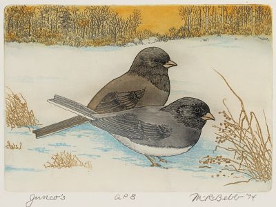 Maurice R. Bebb (1891-1986) - MAURICE R. BEBB (1891-1986) PENCIL SIGNED COLOR ETCHING. Maurice R. 