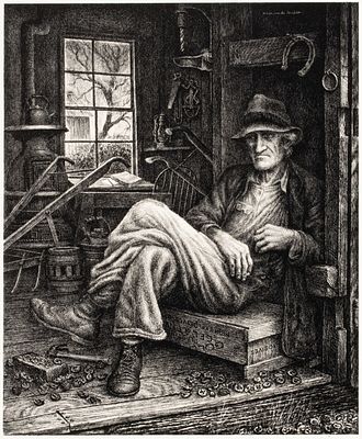 Jackson Lee Nesbitt (1913-2008) - JACKSON LEE NESBITT (1913-2008) PENCIL SIGNED LITHO. Jackson Lee 