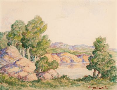 Birger Sandzen (Kansas, 1871-1954) - BIRGER SANDZEN (1871-1954) WATERCOLOR ON PAPER. Birger Sandzen 