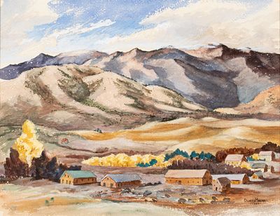 Duard Marshall (1914-2010) - DUARD MARSHALL (1914-2010) WATERCOLOR DATED 1940. Duard Marshall 