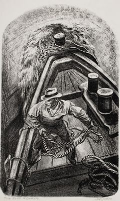 Joe (Joseph John) Jones (Missouri, 1909-1963) - JOE JONES (1909-1963) PENCIL SIGNED LITHOGRAPH. Joe 