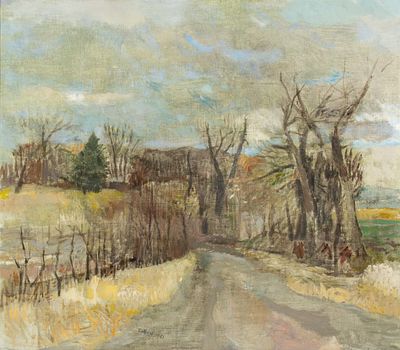 Robert N. Sudlow (1920-2010) - ROBERT N. SUDLOW (1920-2010) FINE EARLY OIL ON CANVAS. Robert N. 