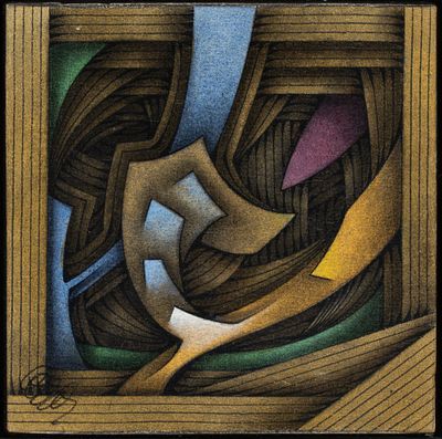 Joaquin Ferrer (1928-2022) - JOAQUIN FERRER (1928-2022) MIXED MEDIA ON CANVAS. Joaquin Ferrer 