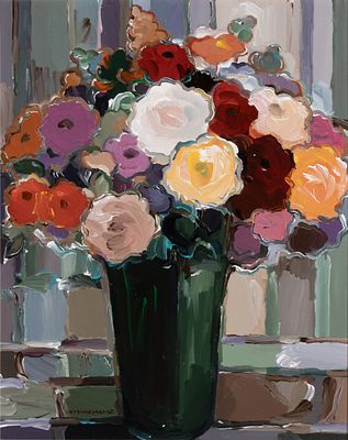 Hooshang Khorasani (Born 1945) - HOOSHANG KHORASANI (BORN 1945) ACRYLIC ON CANVAS. Hooshang 