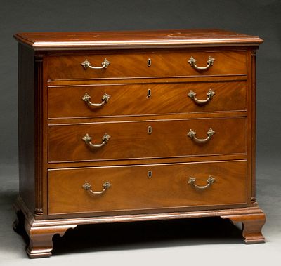 STEVENSON FAMILY PHILADELPHIA CHIPPENDALE CHEST C. 1770. The Stevenson Family of Philadelphia is 