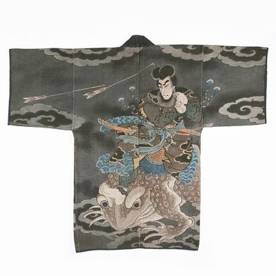 A JAPANESE FIREMAN'S JACKET WITH TSUNADE, ADAIR ESTATE. The rare 19th century firefighter's 