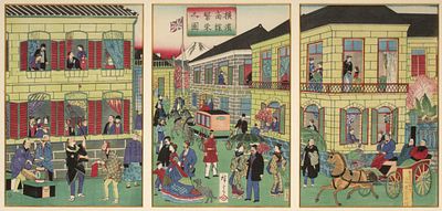 Utagawa Hiroshige Iii (Active 1843-1894) - UTAGAWA HIROSHIGE III (C. 1843-1894) WOODBLOCK PRINTS. Ut 