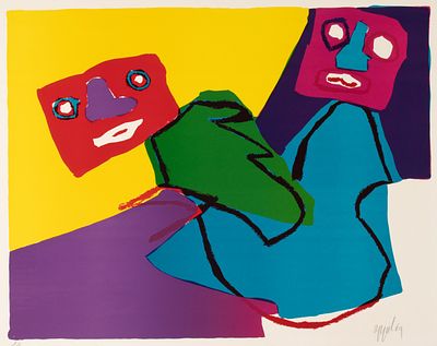 Karel Appel (1921-2006) - KAREL APPEL (1921-2006) PENCIL SIGNED LITHOGRAPH. Karel Appel (1921-2006) 