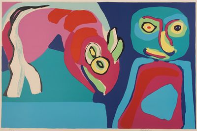 Karel Appel (1921-2006) - KAREL APPEL (1921-2006) PENCIL SIGNED LITHOGRAPH. Karel Appel (1921-2006) 