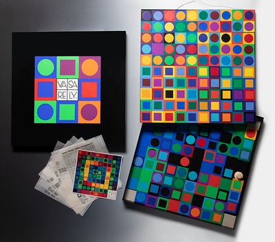 Victor Vasarely (1906-1997) - VASARELY 'PLANETARY FOLKLORE PARTICIPATION NO. 1'. Victor Vasarely 