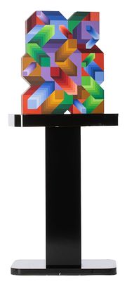 Victor Vasarely (1906-1997) - VICTOR VASARELY (1906-1997) ACRYLIC ON WOOD SCULPTURE. Victor 