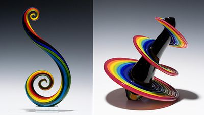 Thomas Kelly (Born 1967) - THOMAS KELLY (B. 1967) 'HEECHEE' AND MURANO ART GLASS. Thomas Kelly 
