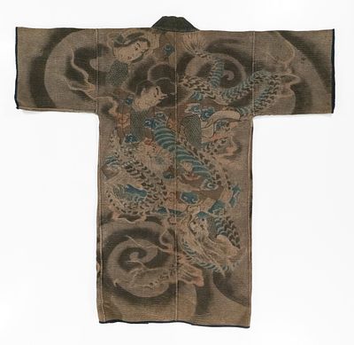 A MEIJI PERIOD JAPANESE FIREFIGHTING COAT, ADAIR ESTATE. The rare 19th century 'firefighter's' 