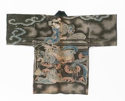 AN ELABORATE JAPANESE FIREMAN'S COAT, ADAIR ESTATE. The rare 19th century 'firefighter's' coat 