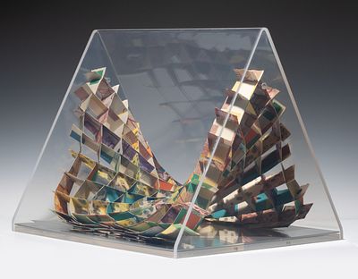 Alan Shields (1944-2005) - ALAN SHIELDS (1944-2005) PAPER SCULPTURE IN LUCITE. Alan Shields 
