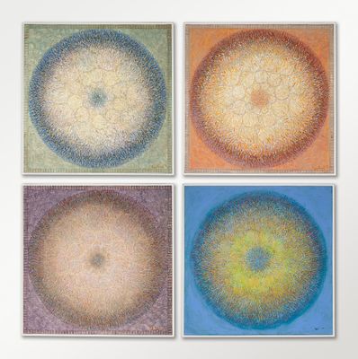Malkhaz Dekanoidze (Georgian Born 1956) - MALKHAZ DEKANOIDZE (B. 1956) ACRYLIC SUITE OF FOUR. Malkha 