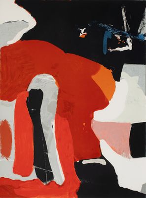 James Brooks (1906-1992) - JAMES BROOKS (1906-1992) PENCIL SIGNED COLOR LITHO. James Brooks 