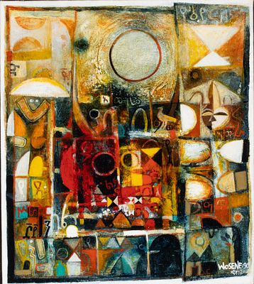 Wosene Worke Kosrof (Ethiopian-American, Born 1950) - WOSENE WORKE KOSROF (ETHIOPIAN B. 1950) 