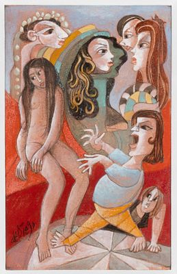 Julio De Diego (Spanish/american 1900-1979) - JULIO DE DIEGO (1900-1979) MIXED MEDIA ON PAPER. Julio 