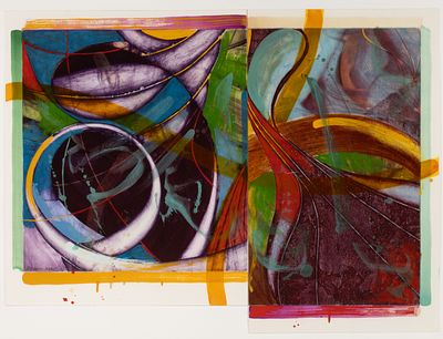 Steven Sorman (Born 1948) - STEVEN SORMAN (B. 1948) DIPTYCH ETCHING WITH COLOR. Steven Sorman (Born 