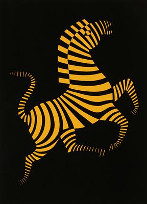 Victor Vasarely (1906-1997) - VICTOR VASARELY (1906-1997) PENCIL SIGNED SERIGRAPH. Victor Vasarely 