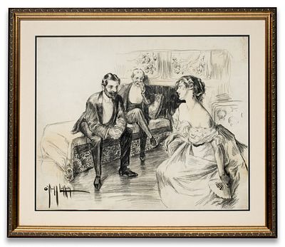 Cecil Rose O'Neill (1874-1944) - ROSE O'NEILL EARLY UNUSUAL IMPORTANT PUCK ILLUSTRATION. Cecil Rose 