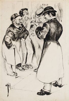 Cecil Rose O'Neill (1874-1944) - ROSE O'NEILL (1874-1944) ORIGINAL ILLUSTRATION FOR PUCK. Cecil 
