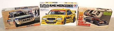 3 models in boxes: Repsol Lancia Super Delta 1993 acropolis Rally CR116, Basic Graphite Kit