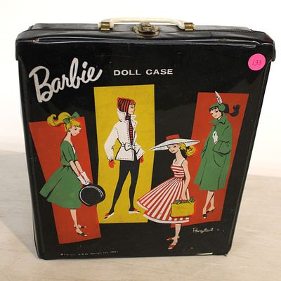 Vintage Ken Barbie some hair loss, clothes in Barbie Doll Case Condition: All items are sold as
