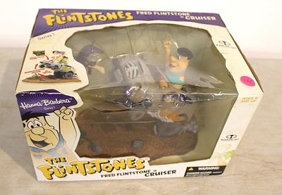 the Flintstones Fred Flinstone in Cruiser by McFarlane Toys in original box. the Flintstones