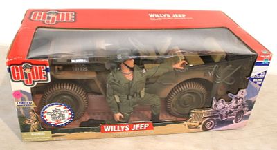 GI Joe Limited Edition Willys Jeep with 30 caliber machine gun by Hasbro in original unopened