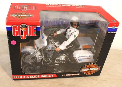 GI Joe Harley Davidson Electra Glide Harley by Hasbro in original unopened box #81697. GI Joe