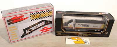 2 Diecast Rusty Wallace Semi Trucks in original unopened boxes Condition: All items are sold as