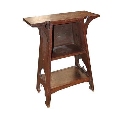 RARE antique mission oak arts & craft table. Antique mission oak arts and craft tapered leg