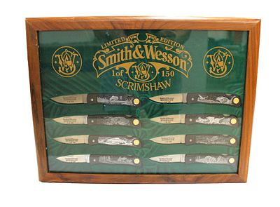 Smith & Wesson Limited Edition 1 of 150 Scrimshaw Knives. Smith & Wesson Limited Edition 1