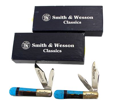 2 Smith & Wesson Barlow Classic Stockman SW708. 2 Smith & Wesson Barlow Classic Stockman