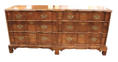 Harden solid cherry low chest. Harden solid cherry 6 drawer low chest in the country French