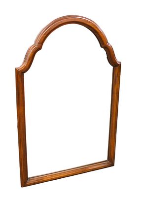 Harden solid cherry mirror, structurally sound and in good condition, no noticeable issues.